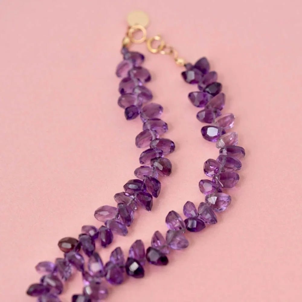 Beaded Amethyst Necklace, view 4