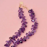 Beaded Amethyst Necklace