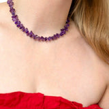 Beaded Amethyst Necklace