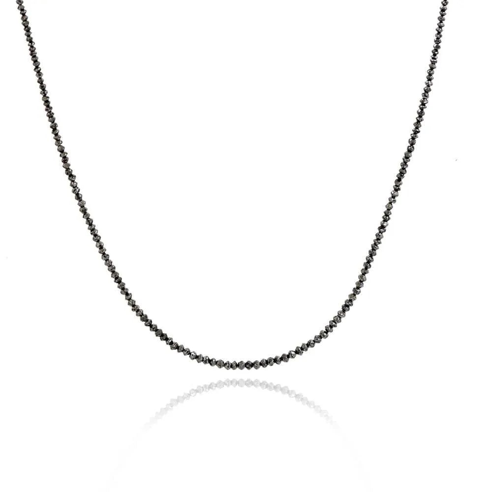 Beaded Black Diamond Necklace