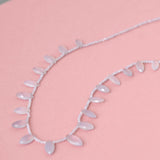 Beaded Blue Chalcedony Necklace
