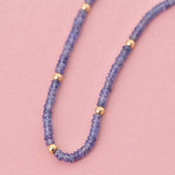 Beaded Tanzanite Necklace