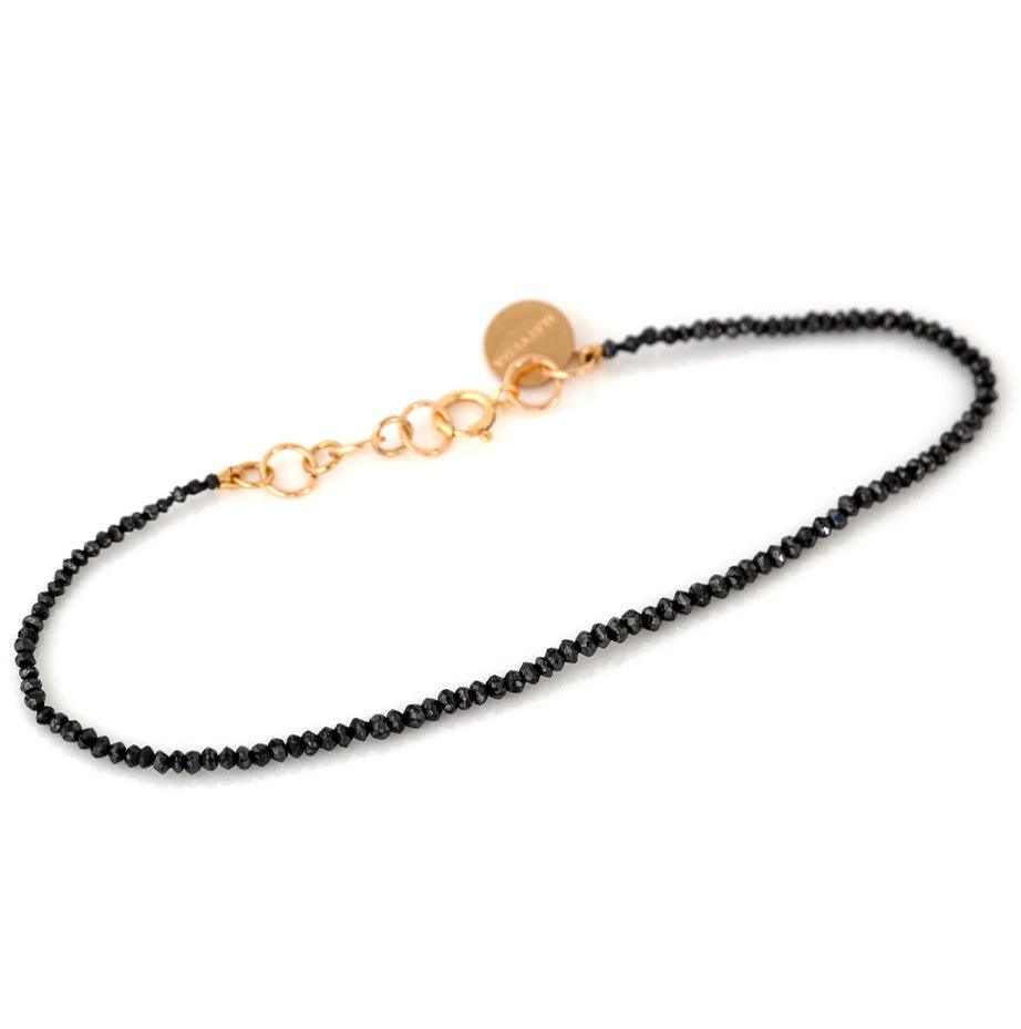 Pulsera de diamantes negros