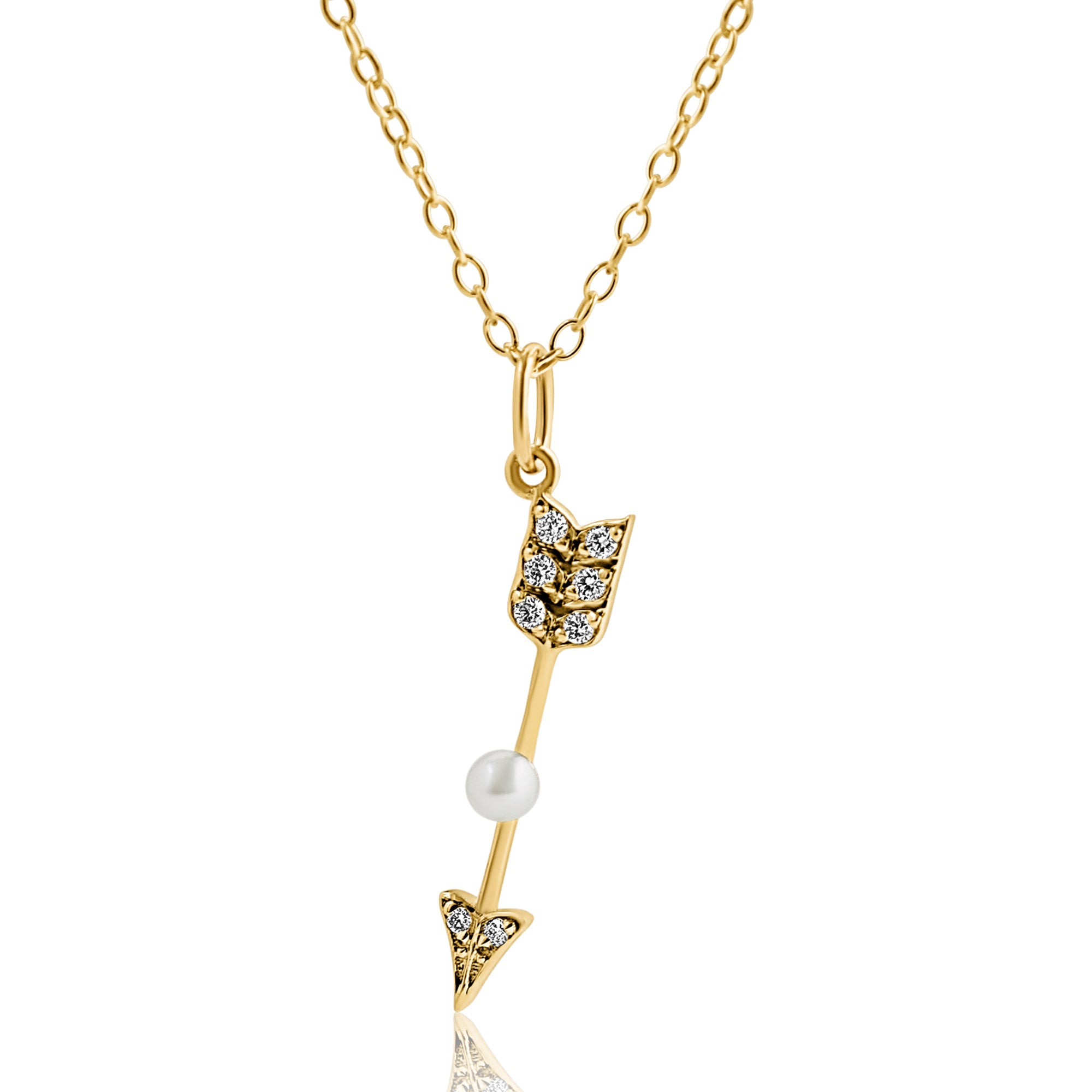 Colgante Constance con diamante en forma de flecha