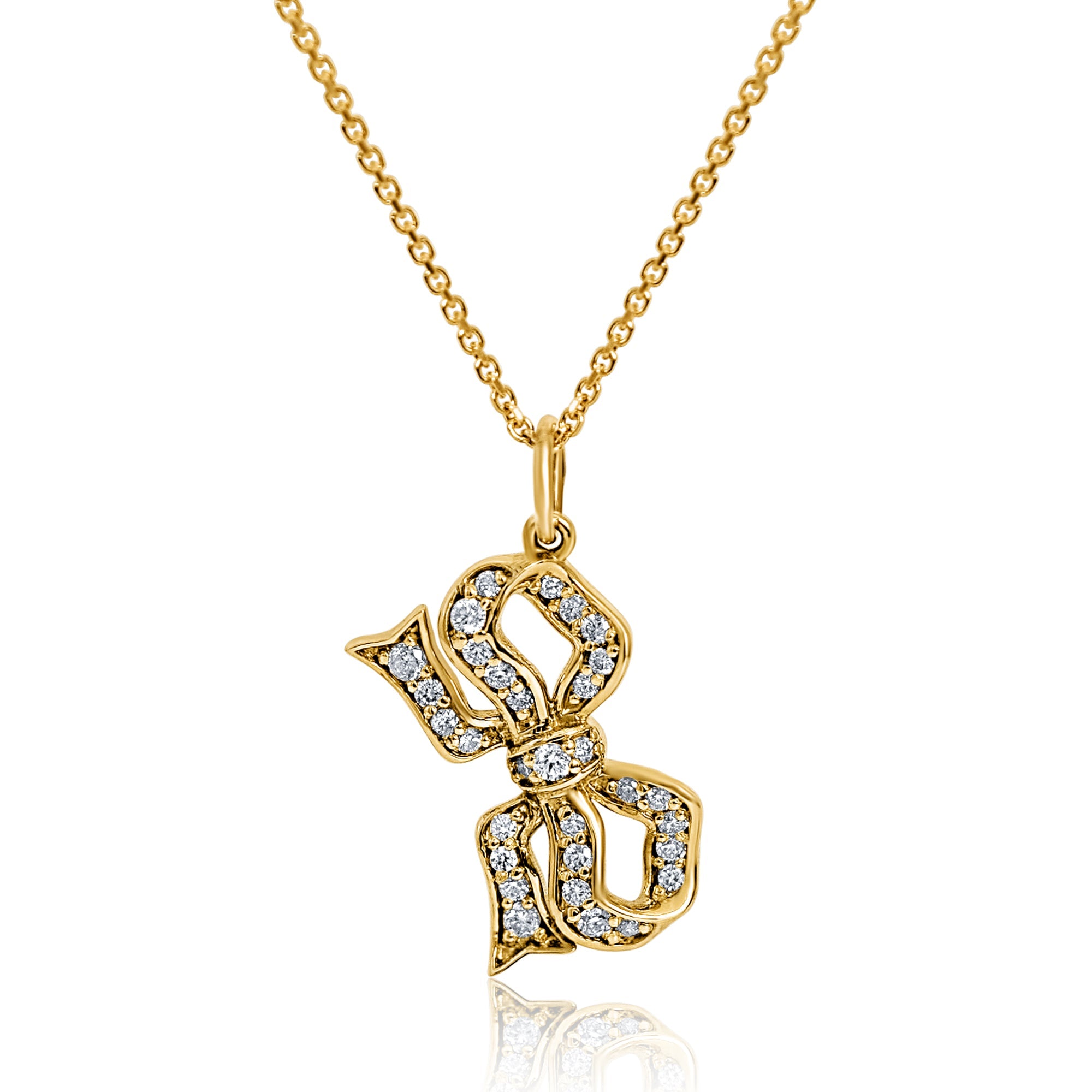 Colgante de diamantes Constance Bow