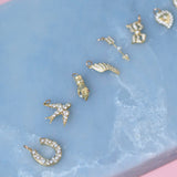14ct Gold Diamond Pearl Hand Charm Pendant
