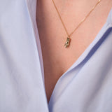 14ct Gold Diamond Pearl Hand Charm Pendant
