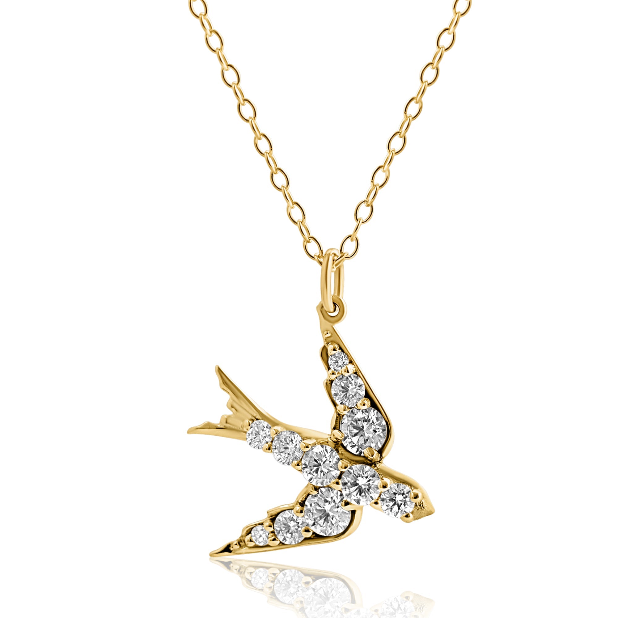Colgante de diamante Constance Swallow
