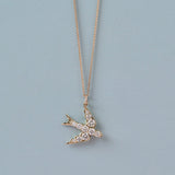 Constance Swallow Diamond Pendant