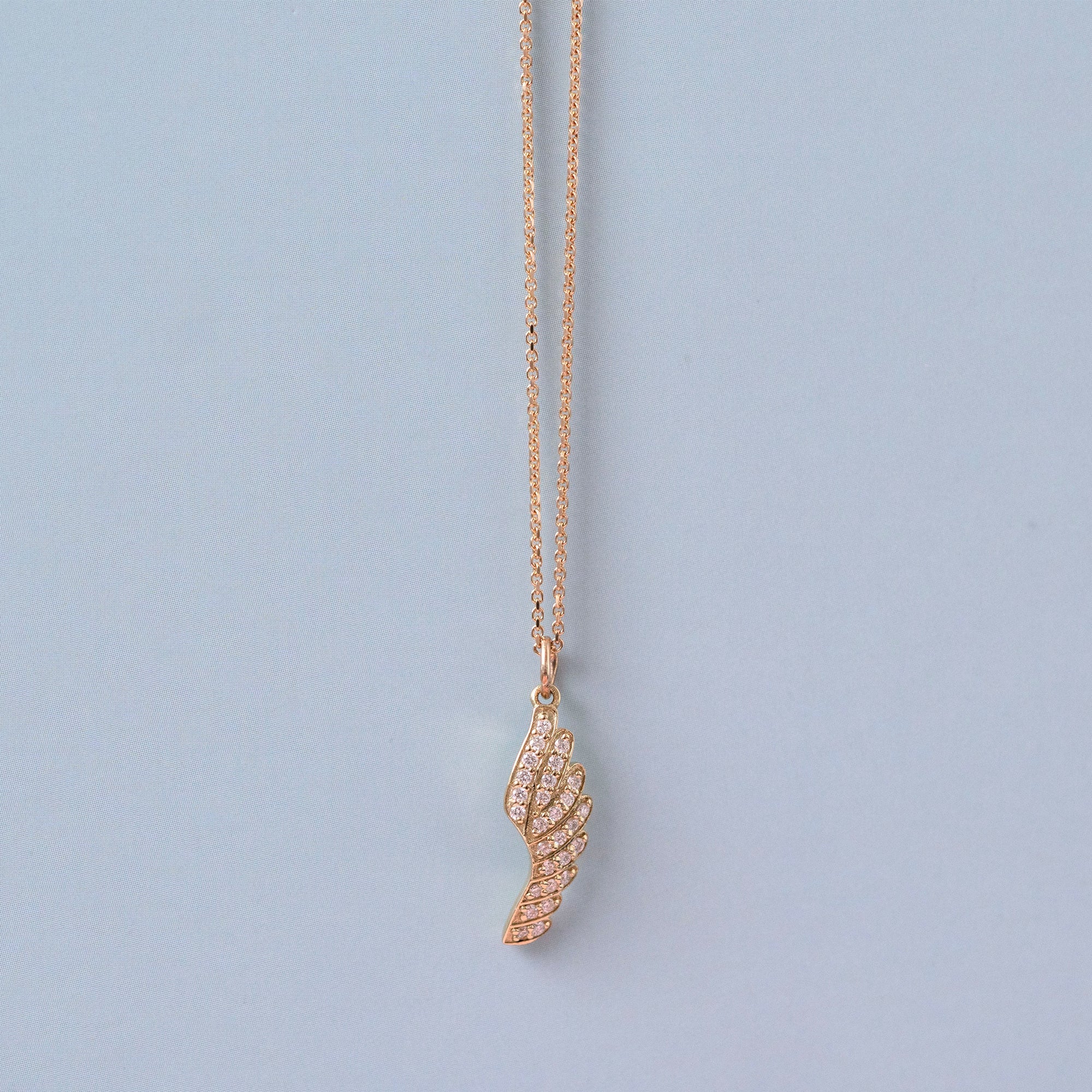Constance Wing 0.14 Carat Diamond 14K Gold Pendant Necklace, view 3