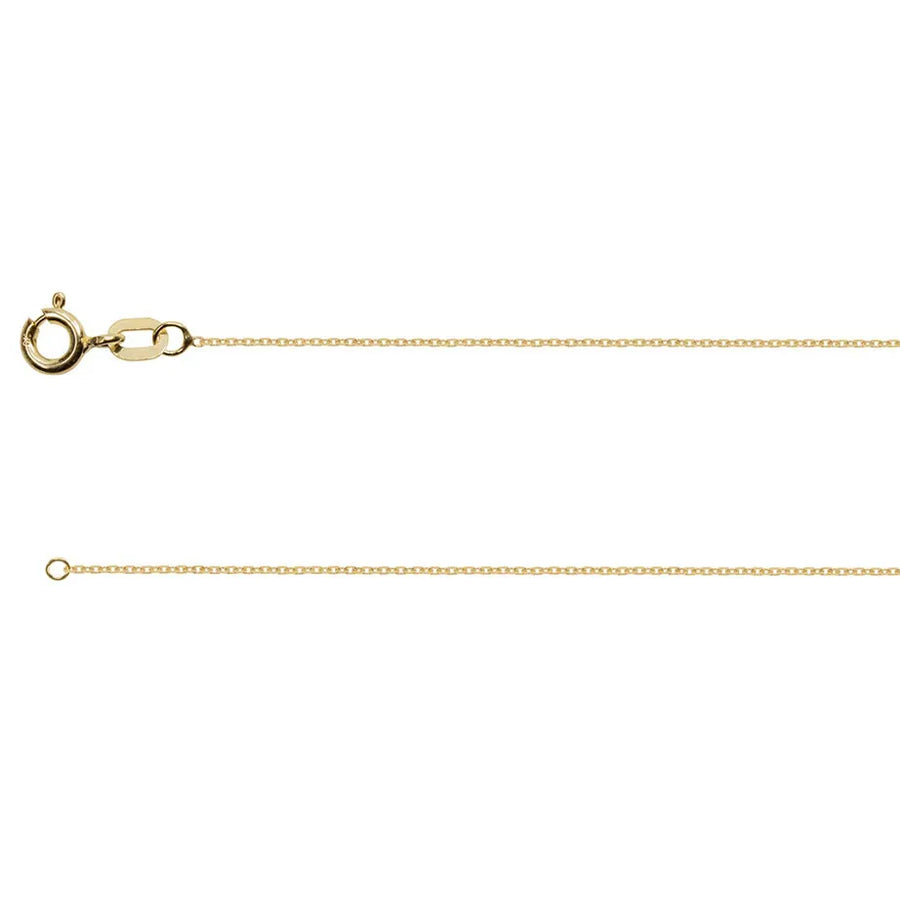 18ct Gold Diamond Cut Trace Chain