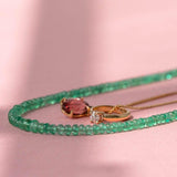 Emerald 18ct Gold Gemstone Necklace