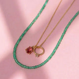 Emerald 18ct Gold Gemstone Necklace