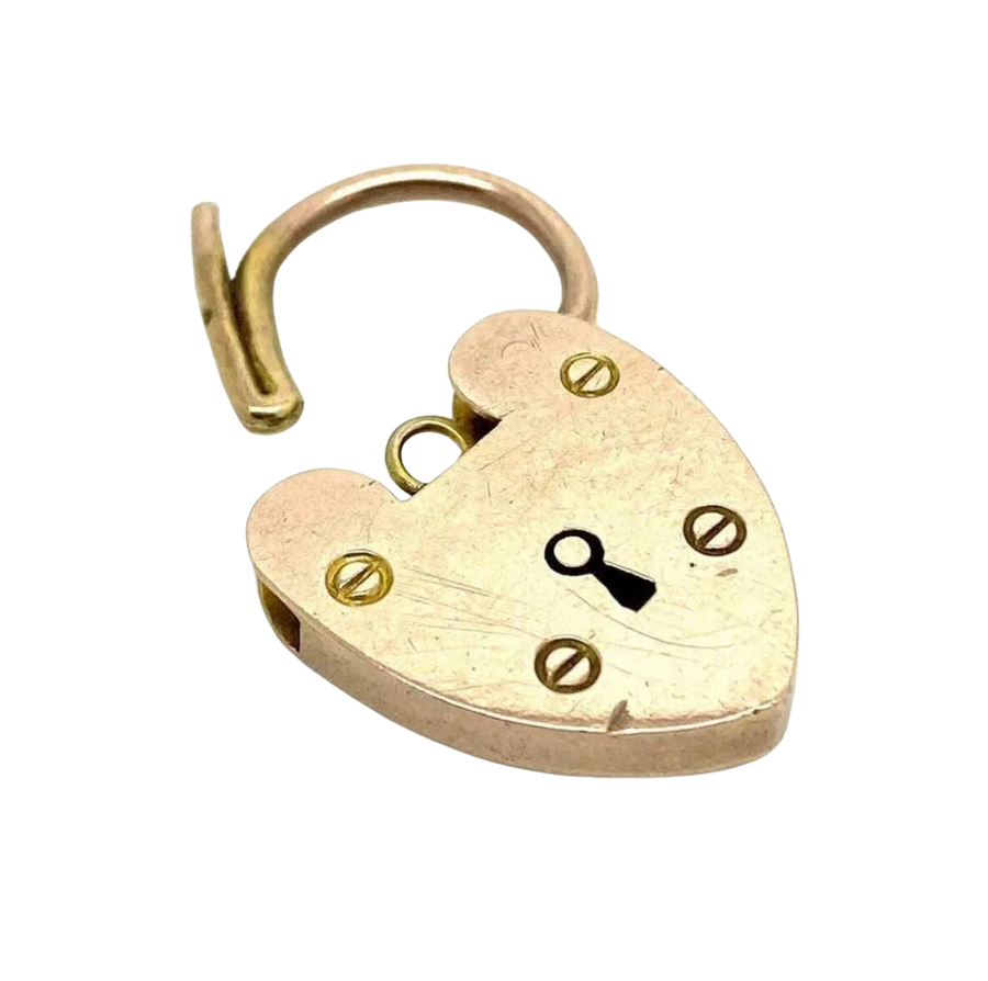 Antique Victorian 9ct Gold PadLock Necklace