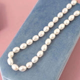 Handmade Pearl 9ct Gold Beaded Necklace