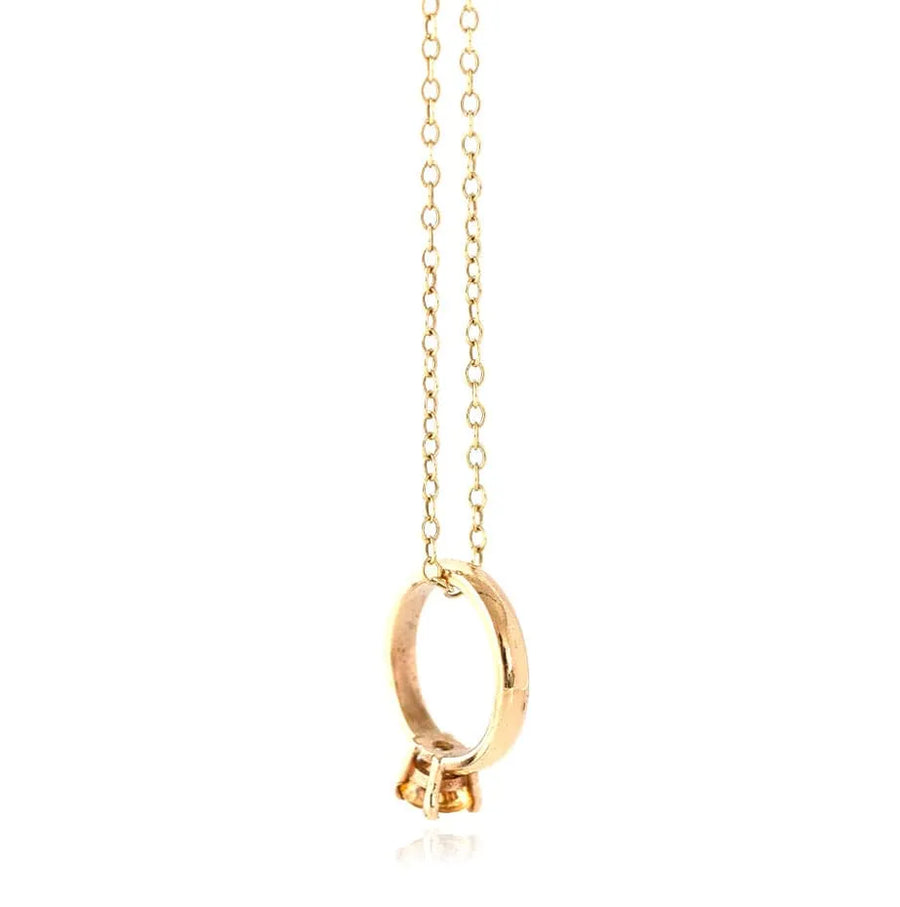 Limited Edition 9ct Gold Sapphire Ring Necklace - Mayveda Jewelry