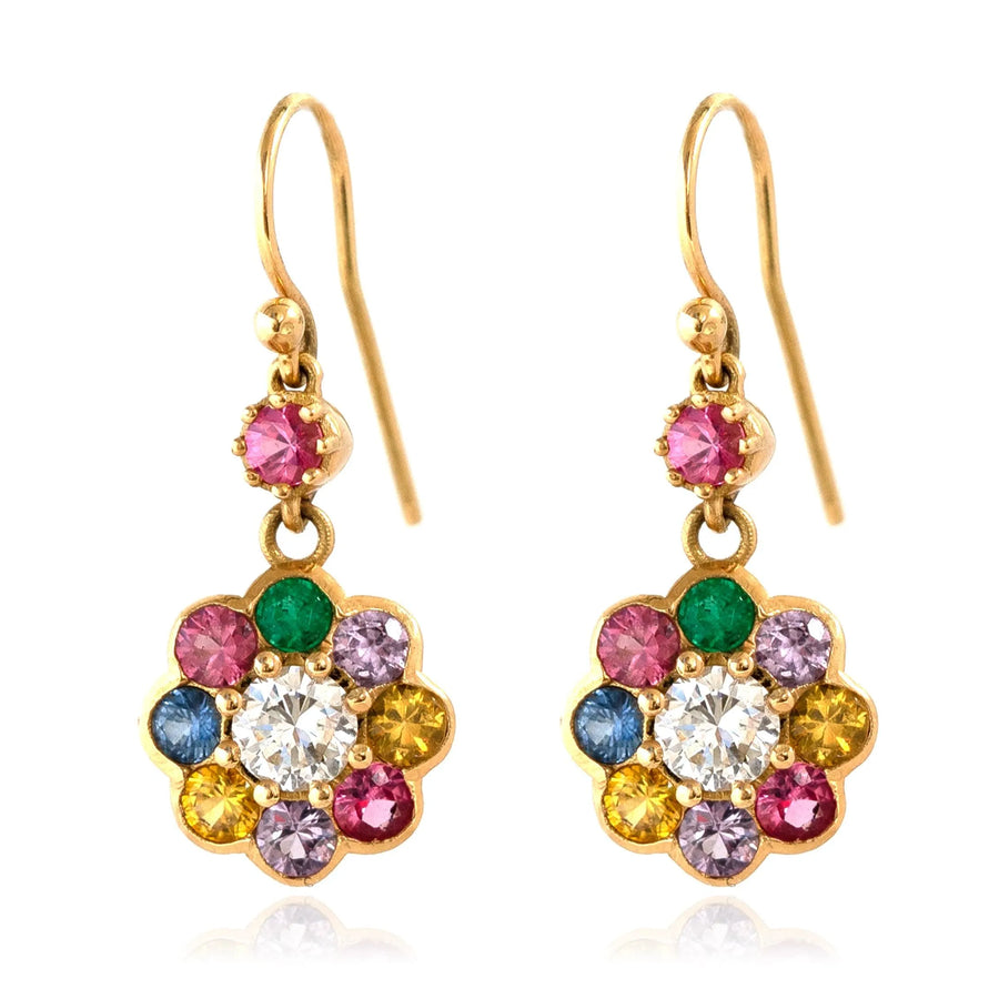 Bloom 18ct Gold Flower Earrings - Mayveda Jewelry