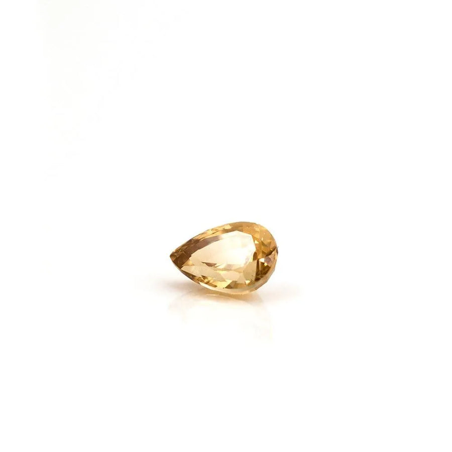 Yellow Zircon 0.98ct Pear Cut Gemstone - Mayveda Jewelry