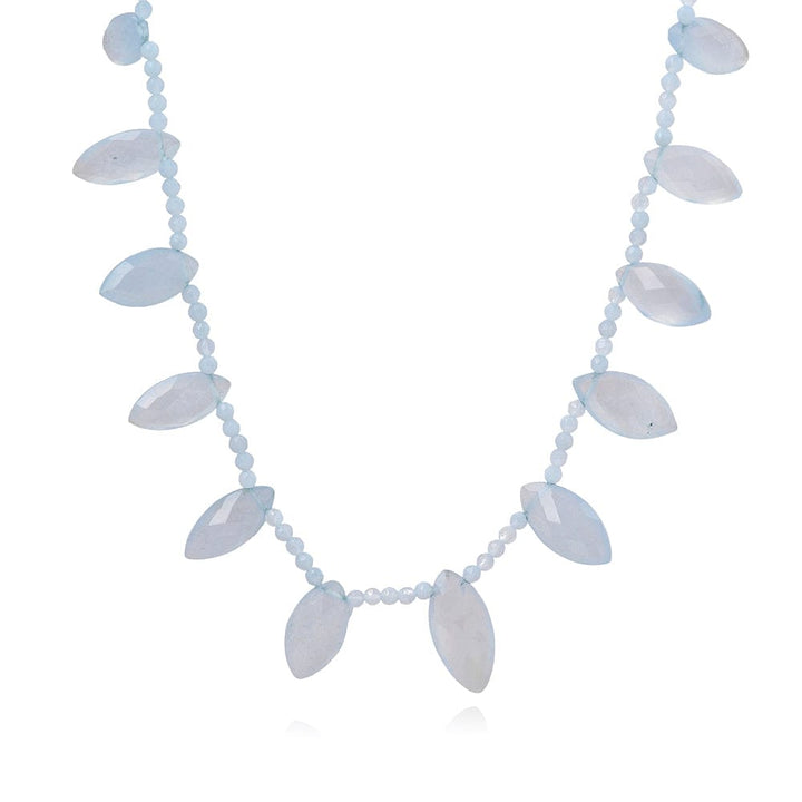 Mayveda Jewellery Necklaces Chalcedony Blue Lace Agate Gemstone Necklace Mayveda Jewellery