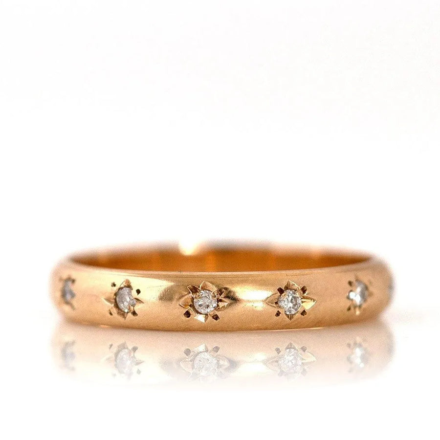 Celestial 18ct Gold Diamond Star Ring - Mayveda Jewelry