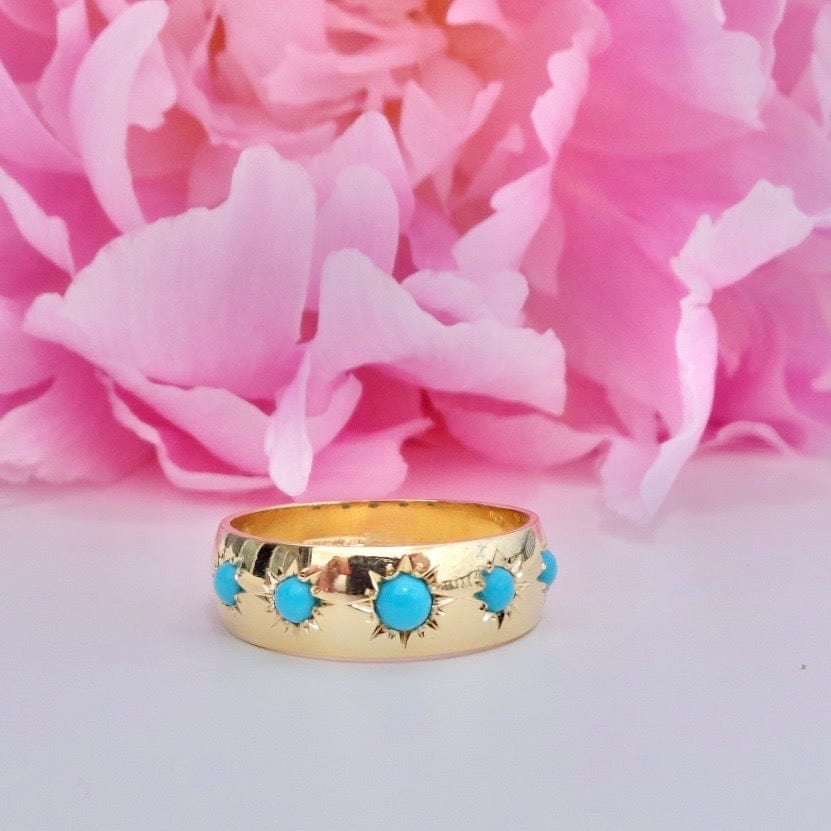 MAYVEDA Rings Handmade Daimond 18ct Gold Gypsy Stargazer Ring Mayveda Jewellery