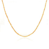 Orange Sapphire 18ct Gold Gemstone Necklace