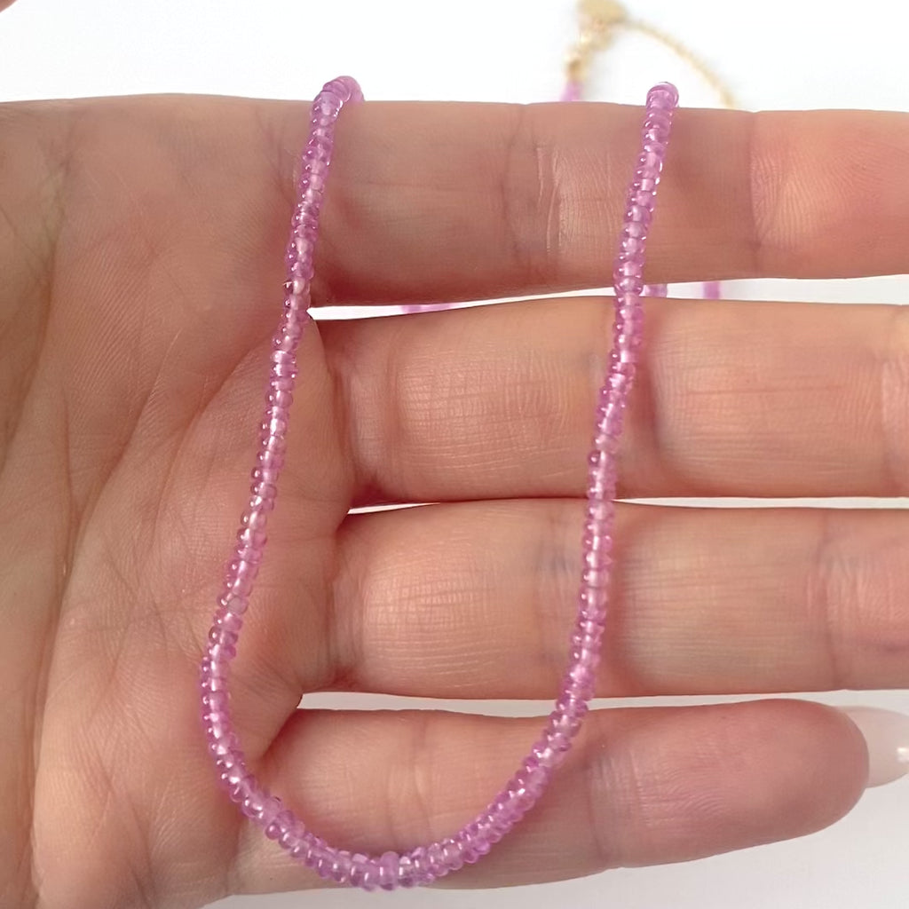 Pink Sapphire Necklace