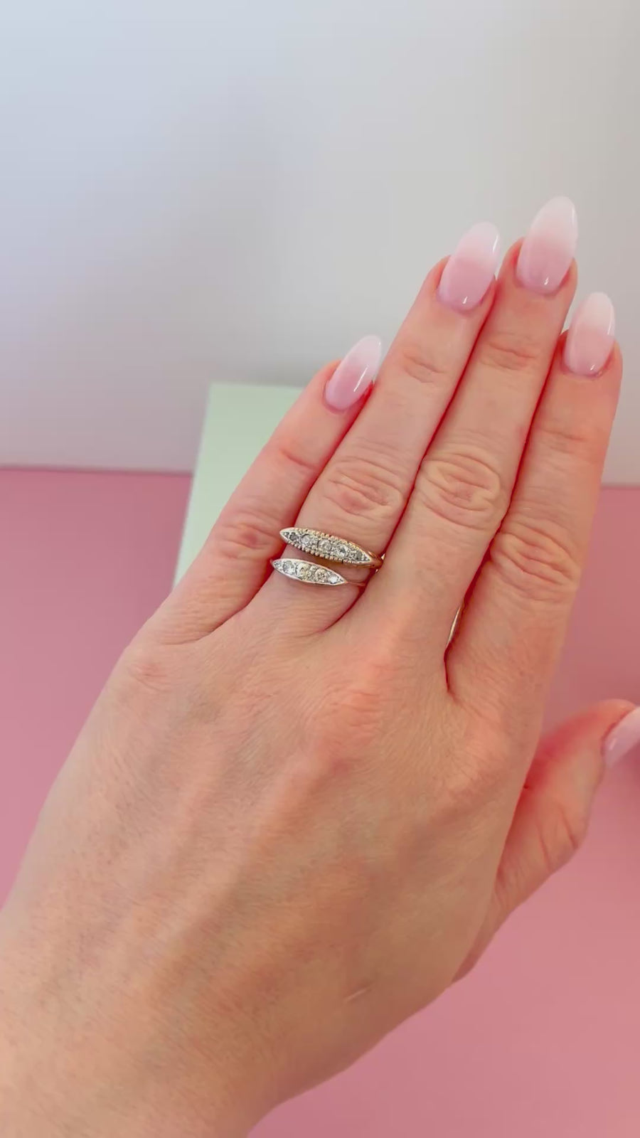 Antique Edwardian 0.25ct Diamond 18ct Gold Ring