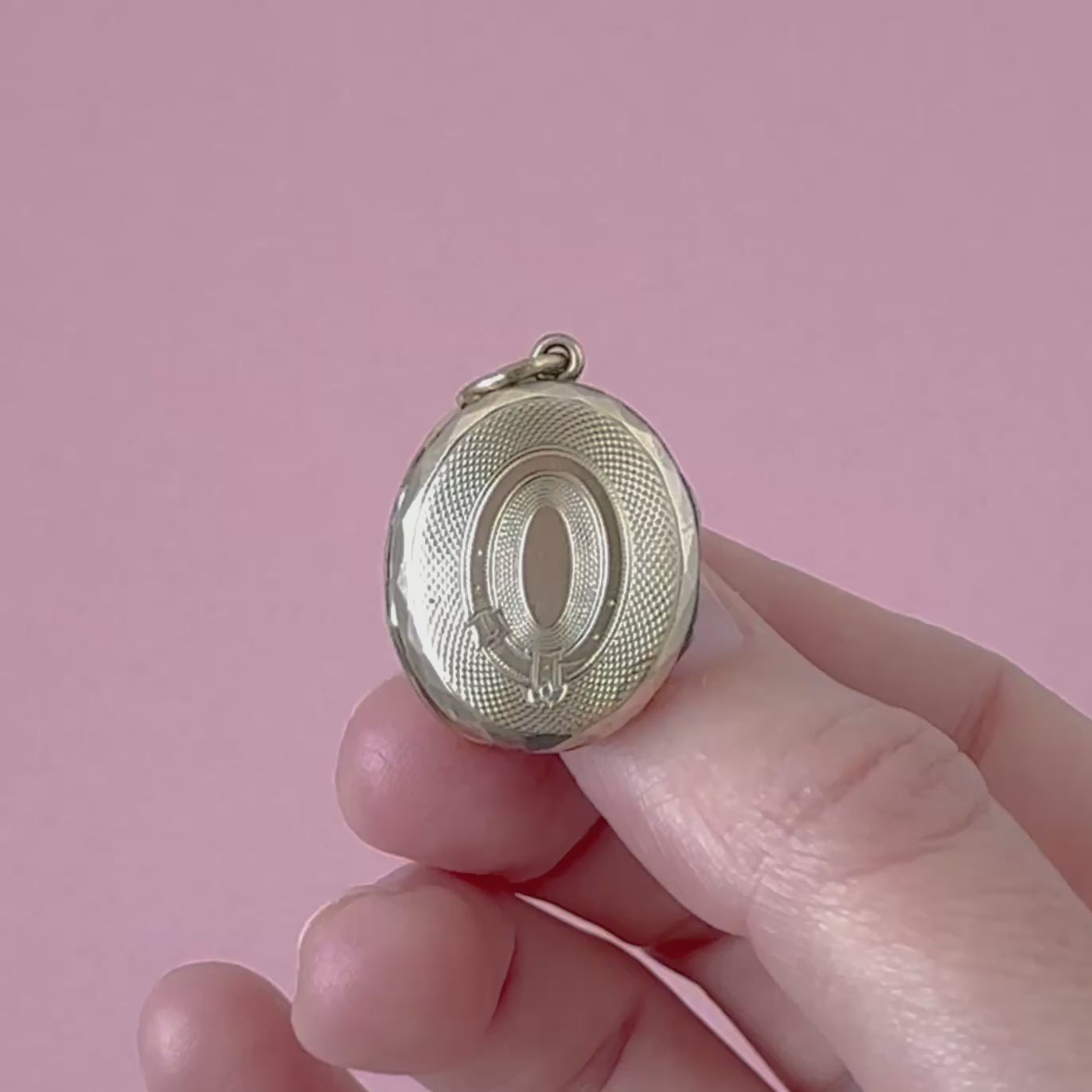 Antique Victorian Double Sided Gold Locket Necklace, video