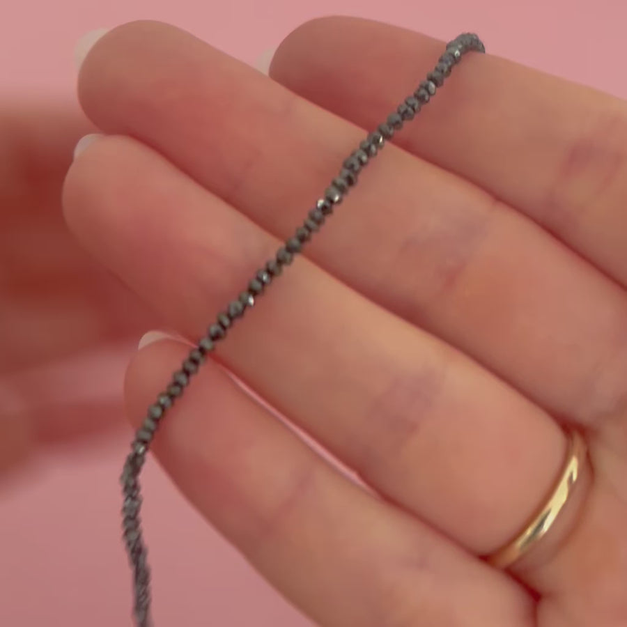 Beaded Black Diamond Bracelet