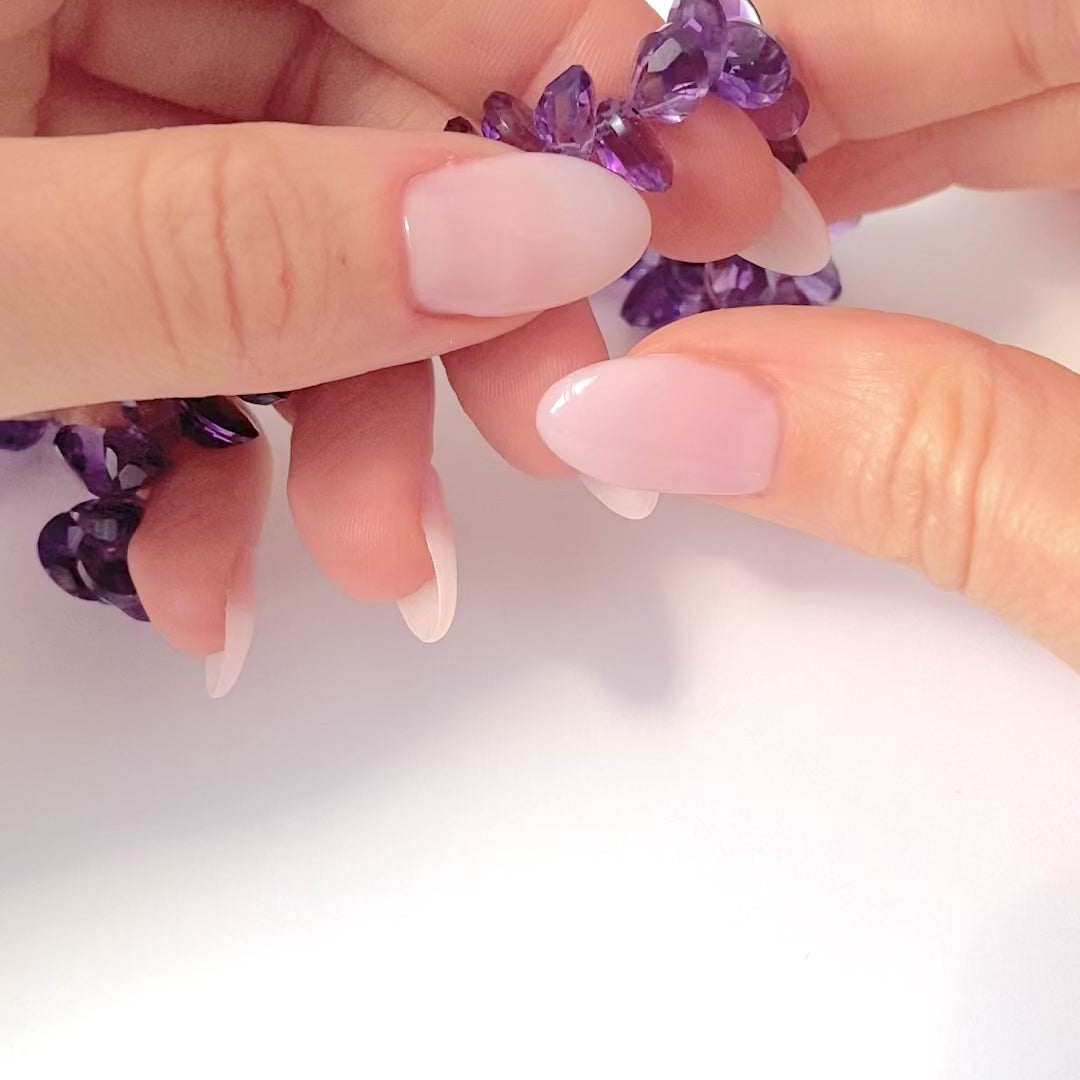 Beaded Amethyst Necklace, video
