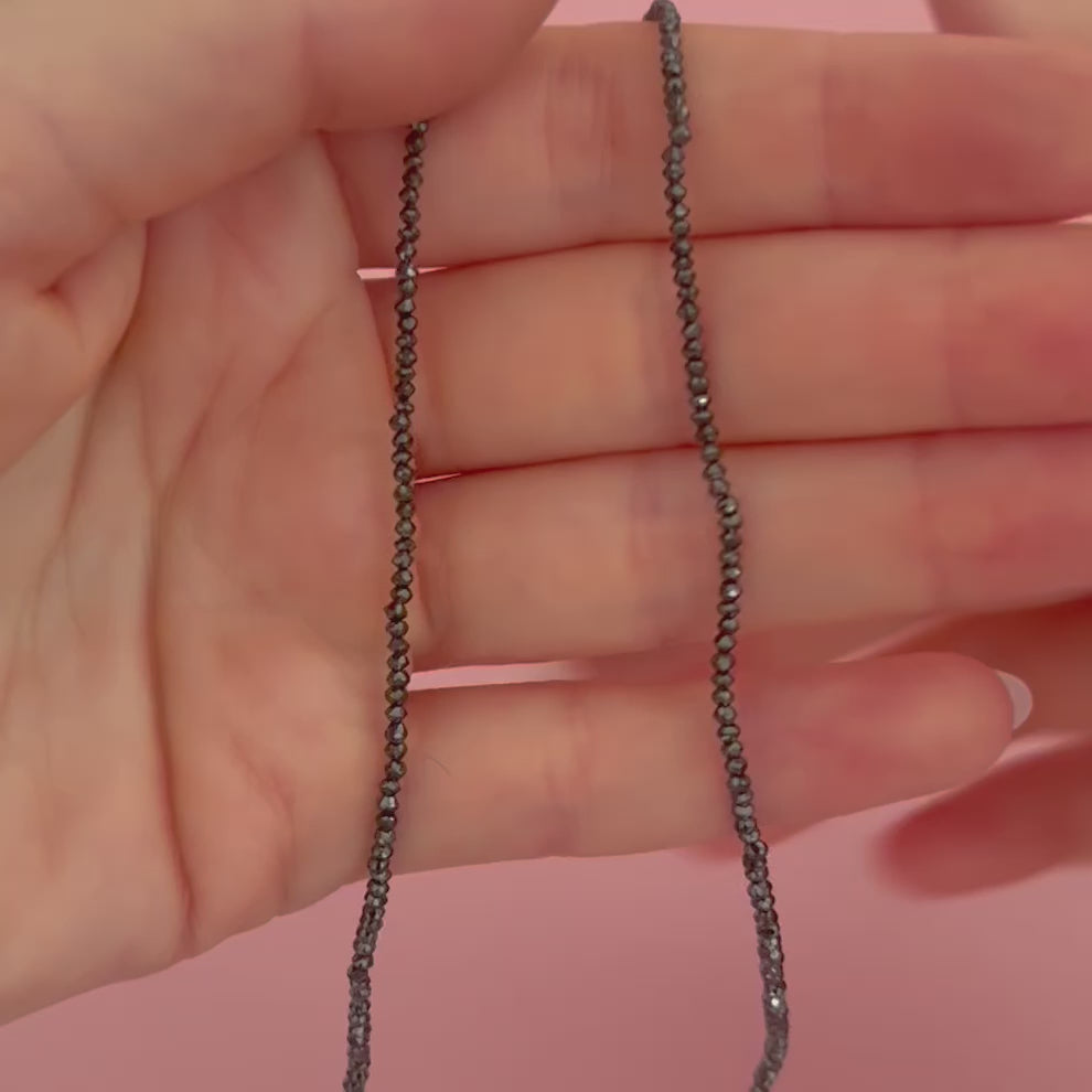 Beaded Black Diamond Necklace, video
