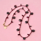 Red Garnet Gemstone Necklace