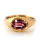 Signet 18ct Gold Tourmaline Ring