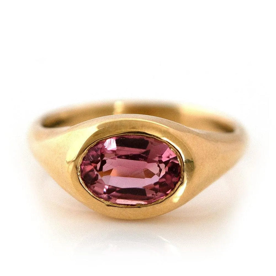 Signet 18ct Gold Tourmaline Ring