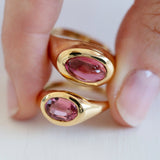 Signet 18ct Gold Tourmaline Ring