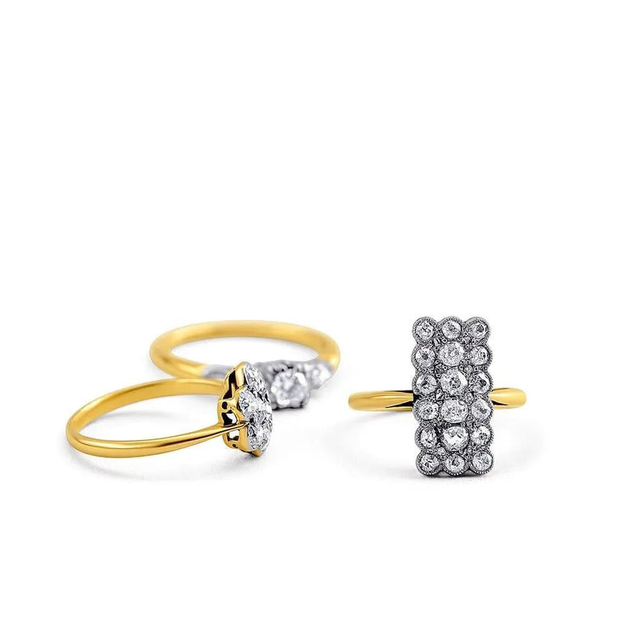 Sold | Antique Edwardian 0.82ct Old European Cut Diamonds 18ct Gold Ring