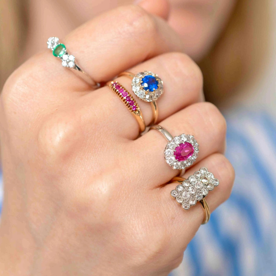 Sold | Antique Edwardian 0.82ct Old European Cut Diamonds 18ct Gold Ring