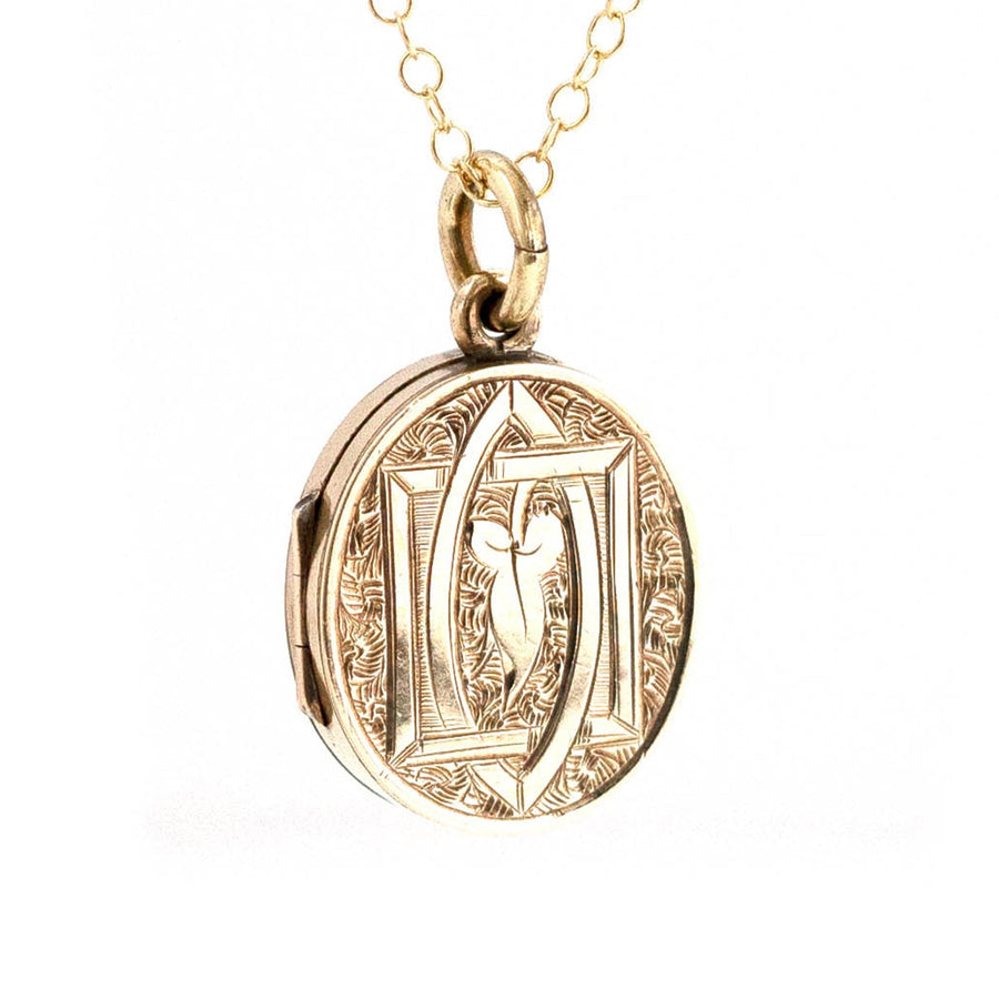 VICTORIAN Necklaces Antique Victorian 9ct Gold Locket Necklace Mayveda Jewellery