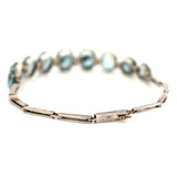 Vintage 1930s Zircon 9ct White Gold Bracelet