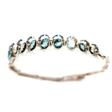Vintage 1930s Zircon 9ct White Gold Bracelet