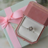 Vintage 1950s 18ct White Gold Diamond Ring