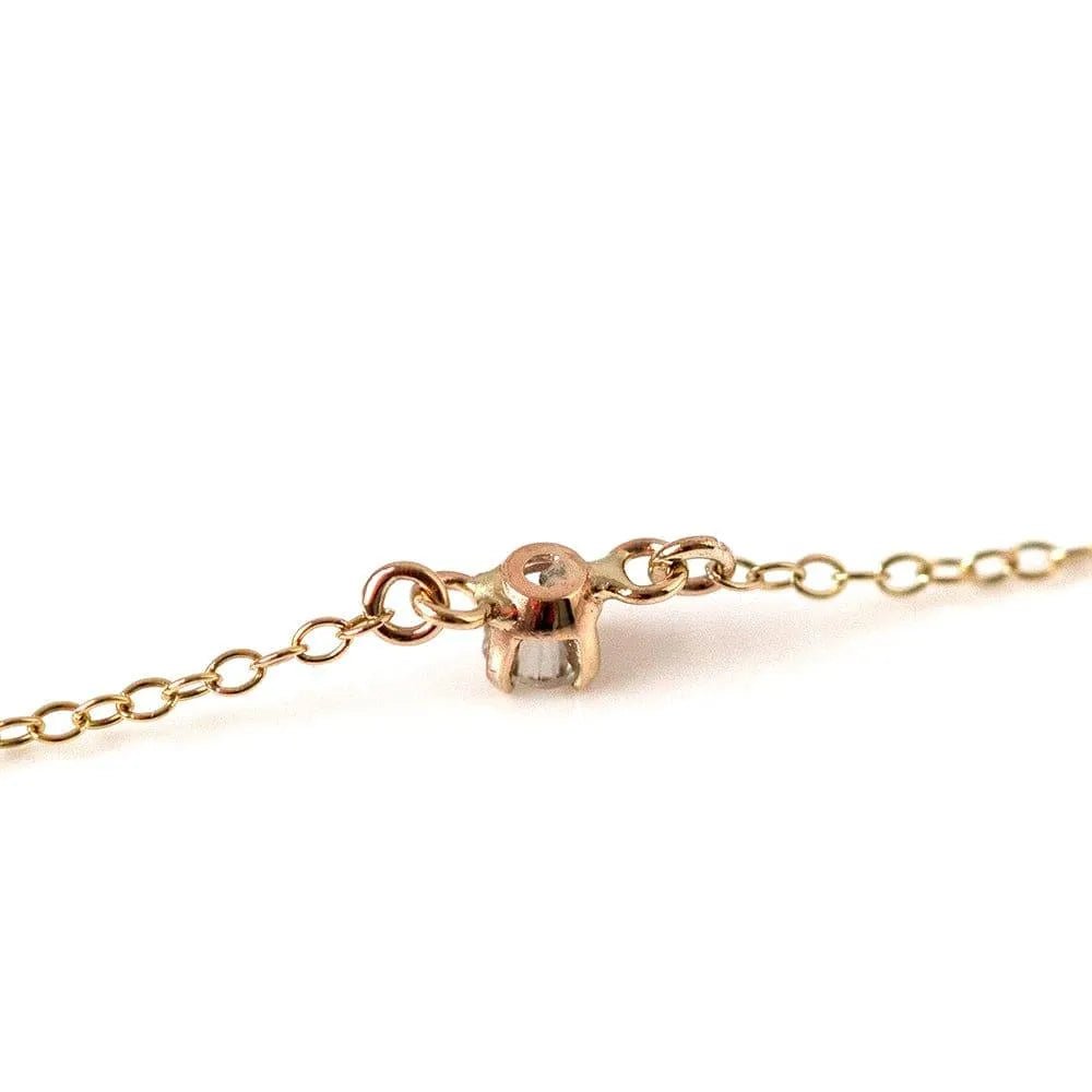 Vintage 1970s 9ct Gold 0.11ct Diamond Bracelet, view 6