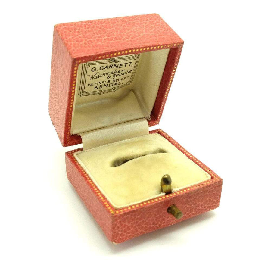 Vintage 1920s/30s Pink Leather Velvet Ring Box