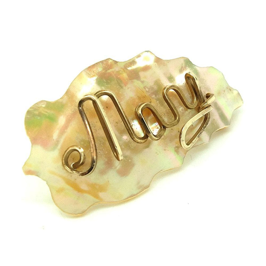 Vintage 1930s Mother of Pearl 'Mary' Brooch