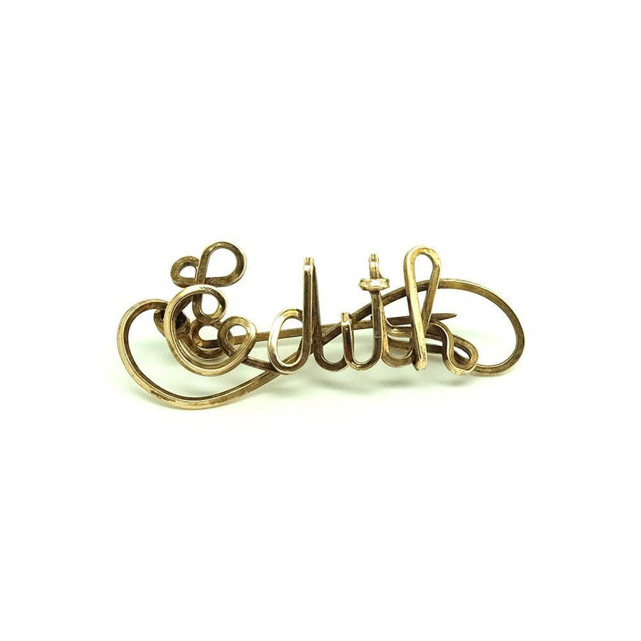 Vintage 1930s Rolled Gold 'Edith' Brooch