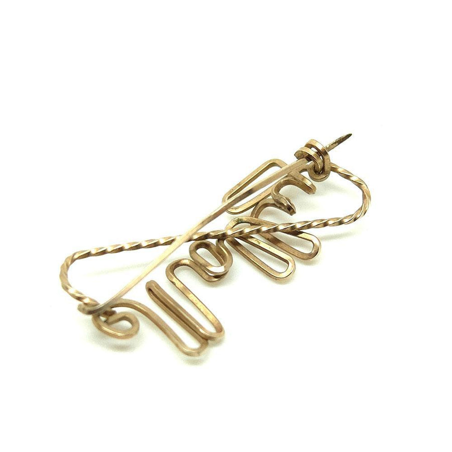 Vintage 1930s Rolled Gold 'Molly' Name Brooch