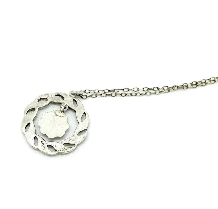 1930s Necklace Vintage 1930s Marcasite Silver Flower Necklace
