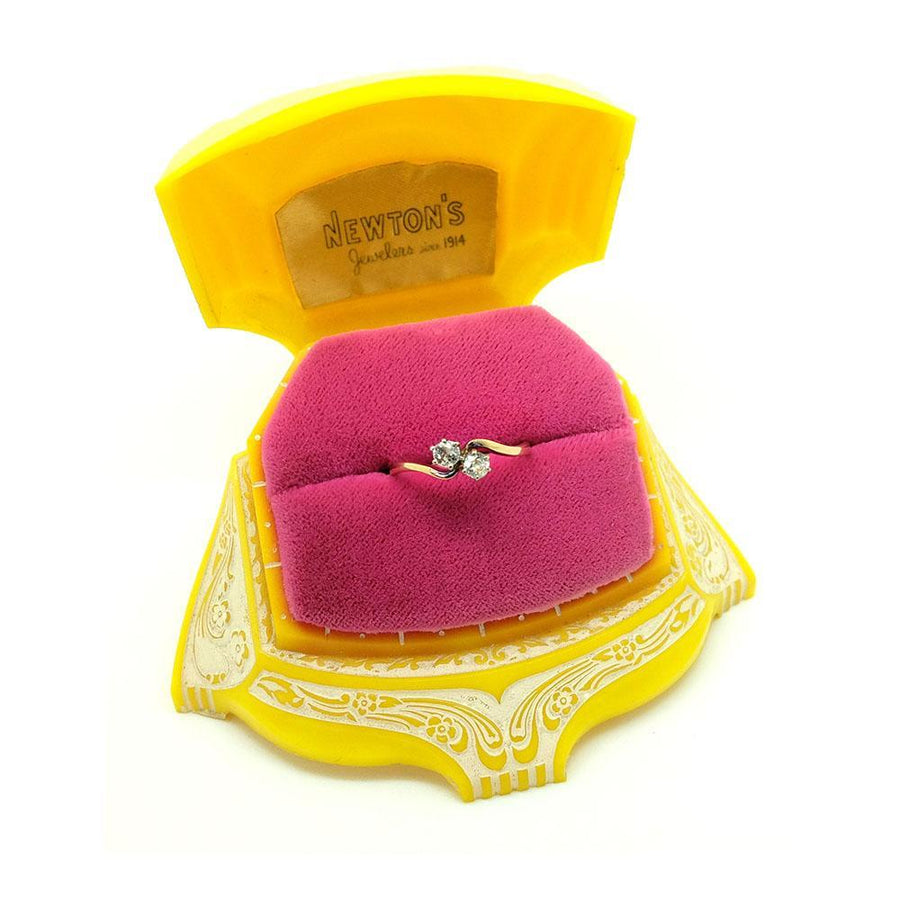 Antique Edwardian 'toi et moi' 18ct Gold Diamond Gemstone Engagement Ring | O 1/2 (7.5)