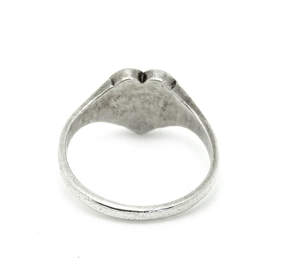 1930s Ring Vintage 1930s Silver Marcasite Heart Ring